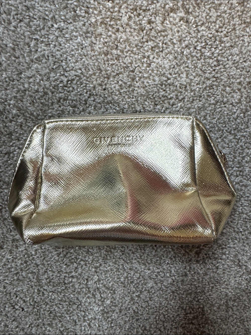 Givenchy Metallic Gold Cosmetic Pouch